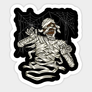 Mummy smile happy halloween Sticker